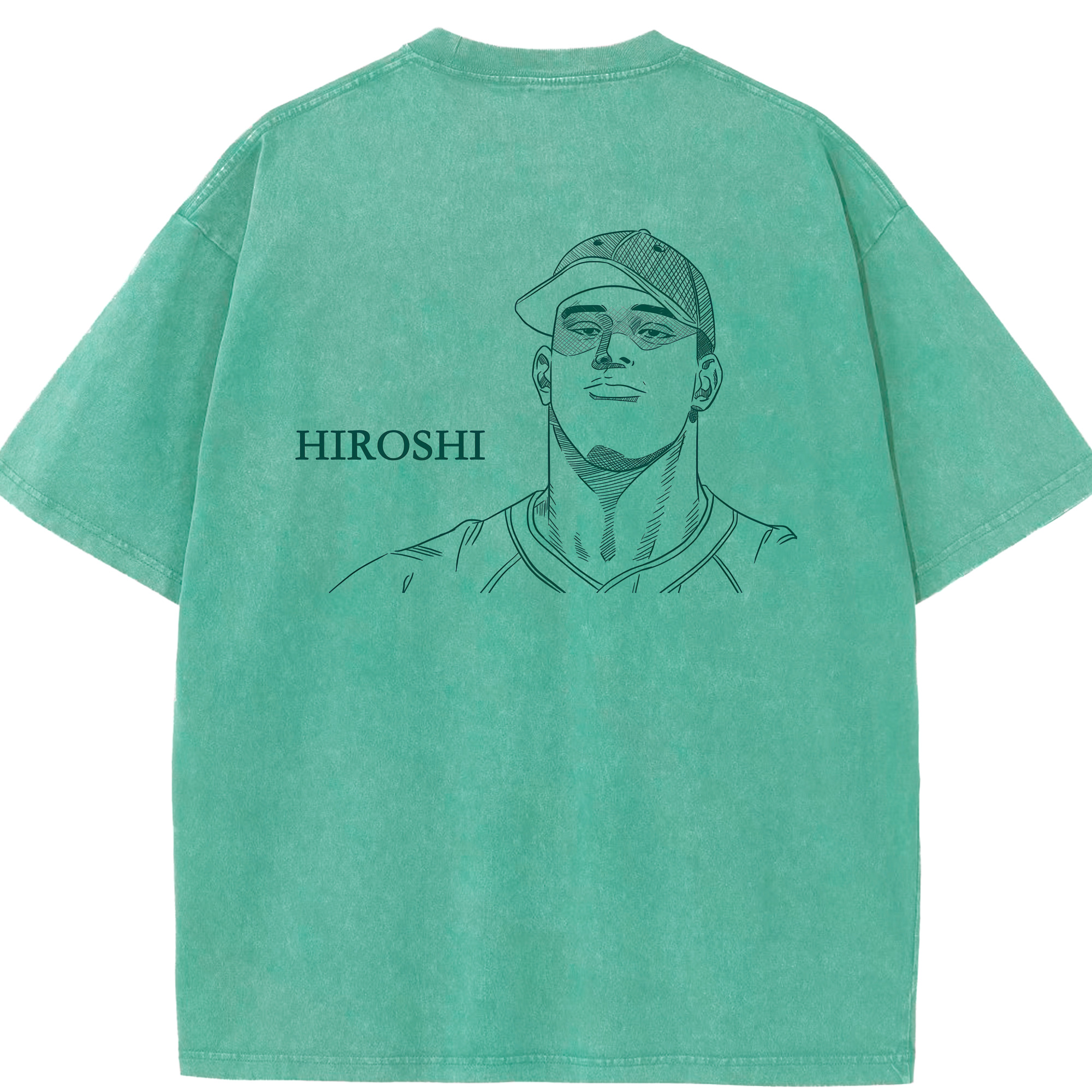 （画像用） SLAM DUNK／スラムダンク 綿100% ヴィンテージ風 半袖Tシャツ（背面プリント）